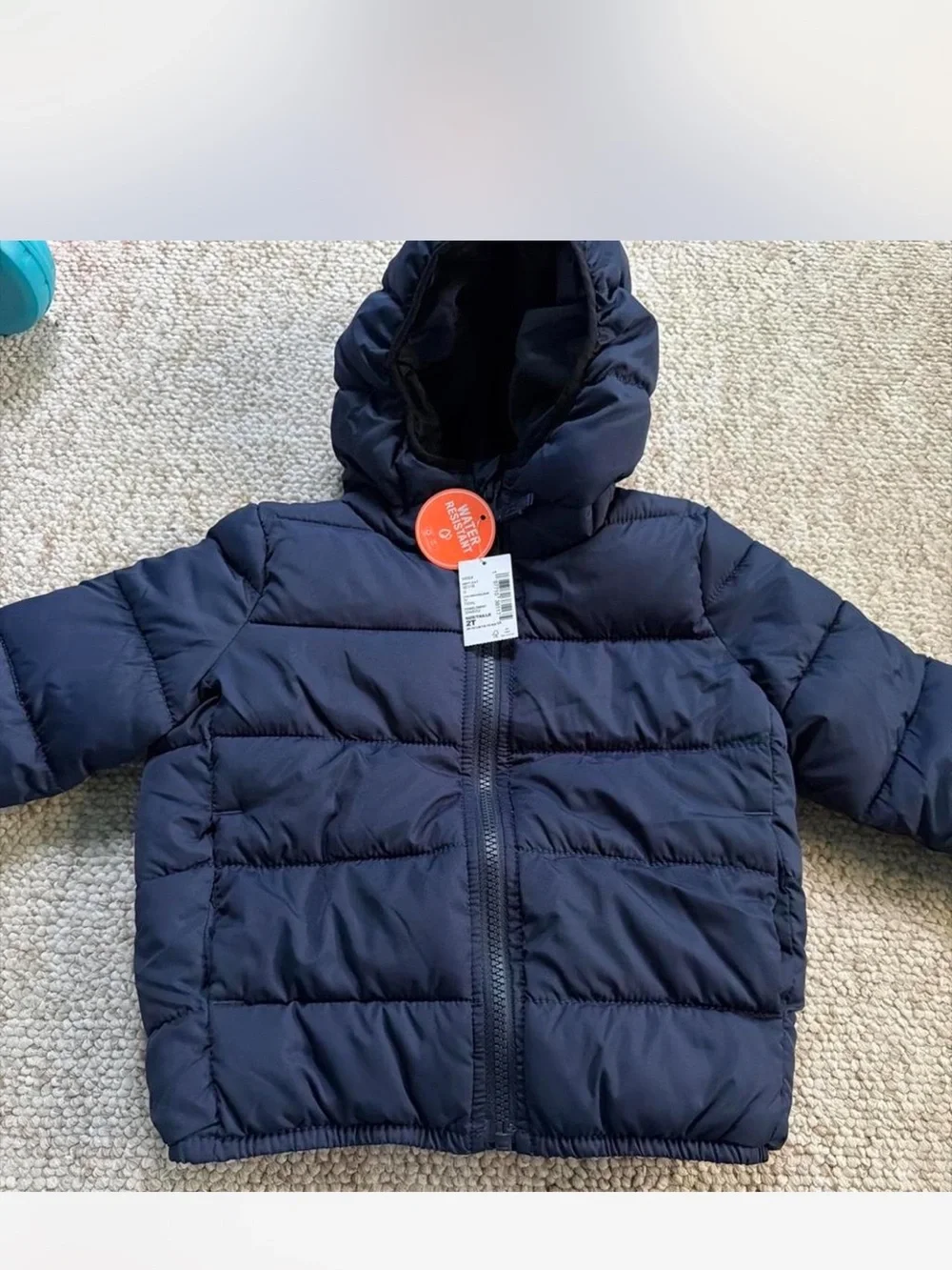 The Children's Place Navy Hooded Puffer Jacket